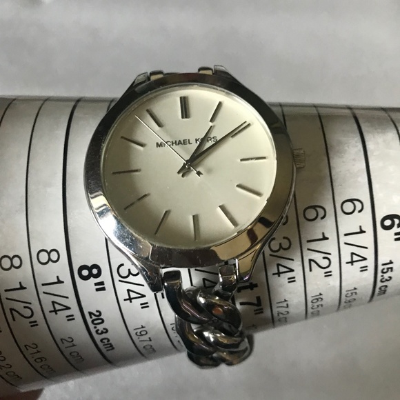 Michael Kors Women’s Slim Runway White Dial Stainless Steel Watch MK3279 - Picture 14 of 16